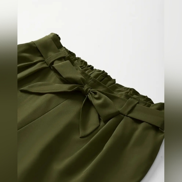 Bowtie Casual Green Elastic Waist Pants Size 1X #New - Picture 6 of 9